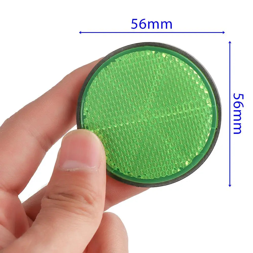 2Pcs High Quality Bike Spoke Reflector Oval&Round Plastic Flashing Night Reflectors Safety Warning Light Wheel Rim Reflective