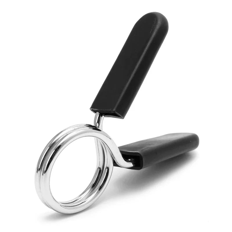 2 Piece 25/28/30 mm Barbell Clamp Spring Collar Clips Gym Weight Dumbbell Lock Standard Lifting Kit Barbell Lock