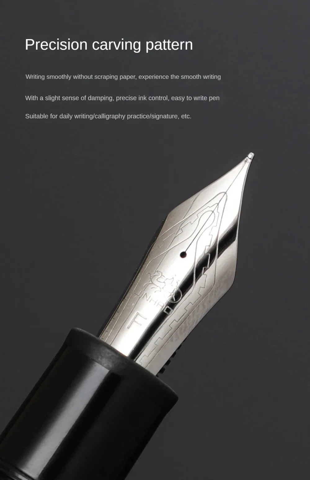 Jinhao X159 Classic ABS Fountain Pen 0.5mm/0.38mm Nib Ink Pens Set, Elegant Office Stationery Supplies
