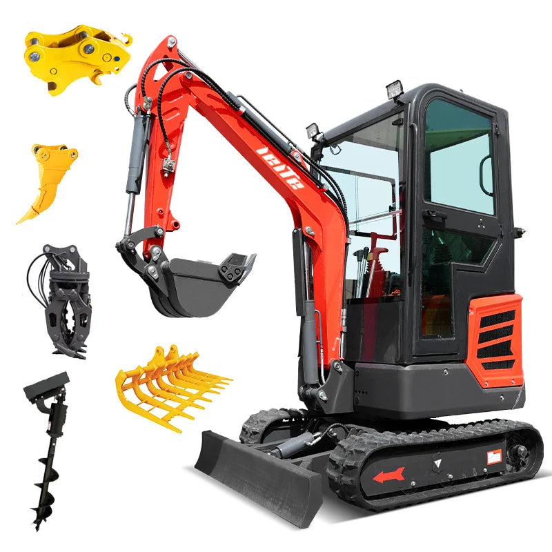 Mini Excavator 1.8 Ton Farm Excavator Mini Crawler Digger EPA Home Use Customized Small Excavator for Sale