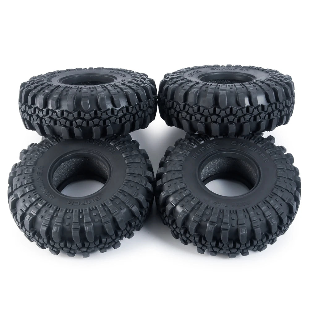AXSPEED 4PCS Rubber Tyres 120/125/137/150mm for 1.9 2.2 Wheel Tires Axial SCX10 Wraith D90 D110 TRX4 TRX6 1/10 RC Crawler Car