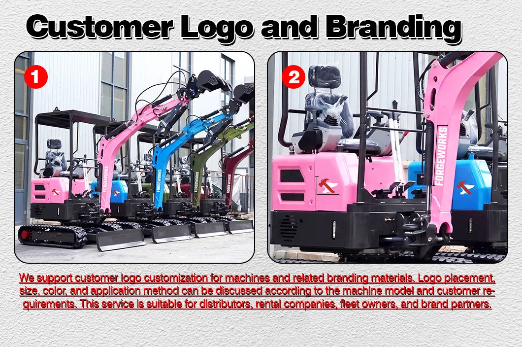 New 2.5 Ton Mini Excavator Agriculture Excavators XT25U Optional Diesel Engine Customize Euro 5 Hydraulic Crawler Mini Excavator