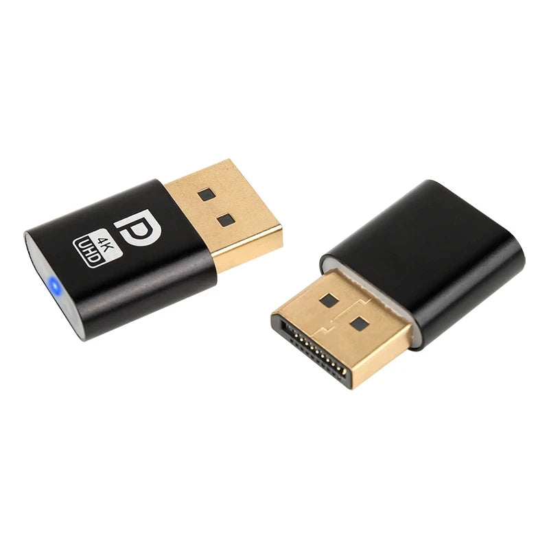 4K Displayport Dummy Plug DP Virtual Adapter Headless Ghost Emulator for PC Graphics CardIdeal for Remote Desktop or Mining