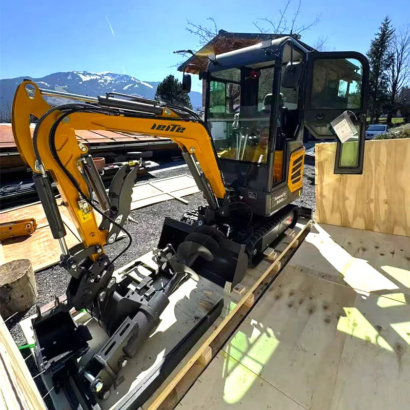Fast Delivery Mini Excavators 1.8 Ton Small Excavators Euro 5/EPA Customizable Home Farm 1800 Small Bagger Sale Mini Digger