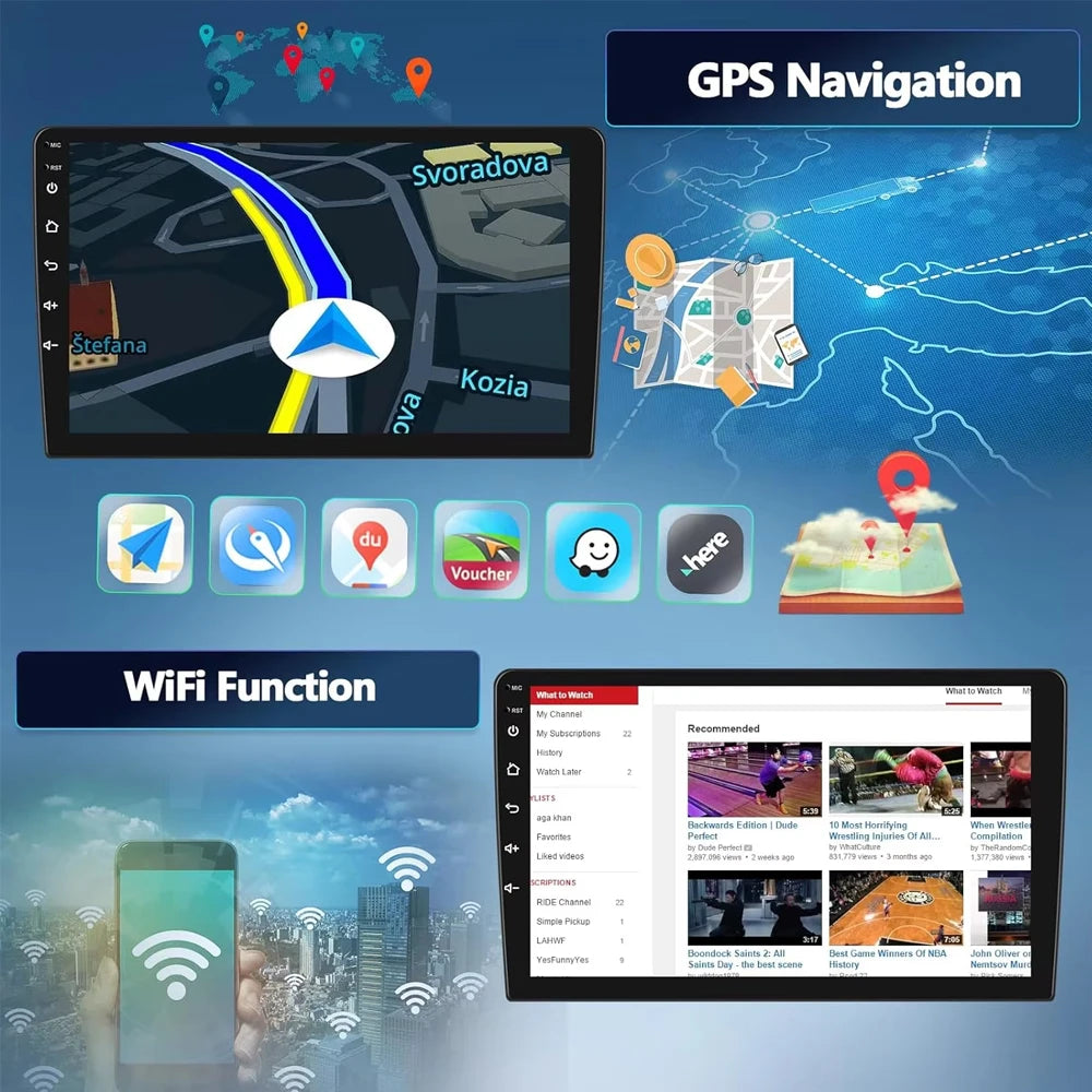 Android 16 Navigation Multimedia Player For Peugeot 2008 208 Series 2012 2013 2014 - 2018 Carplay Auto Stereo BT video Car radio