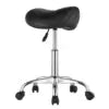 "Salon Furniture 450 LBS Weight Capacity Ergonomic Rolling Saddle Stool Height Adjustable Thickened PU Leather Swivel"