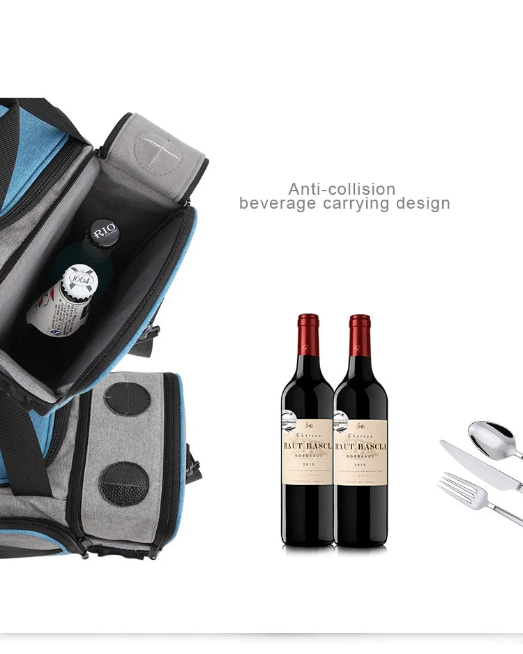 Insulated Lunch Bag Waterproof Large Thermal Food Container Adjustable Shoulder Strap Thickened Lunch Box for School Bag
