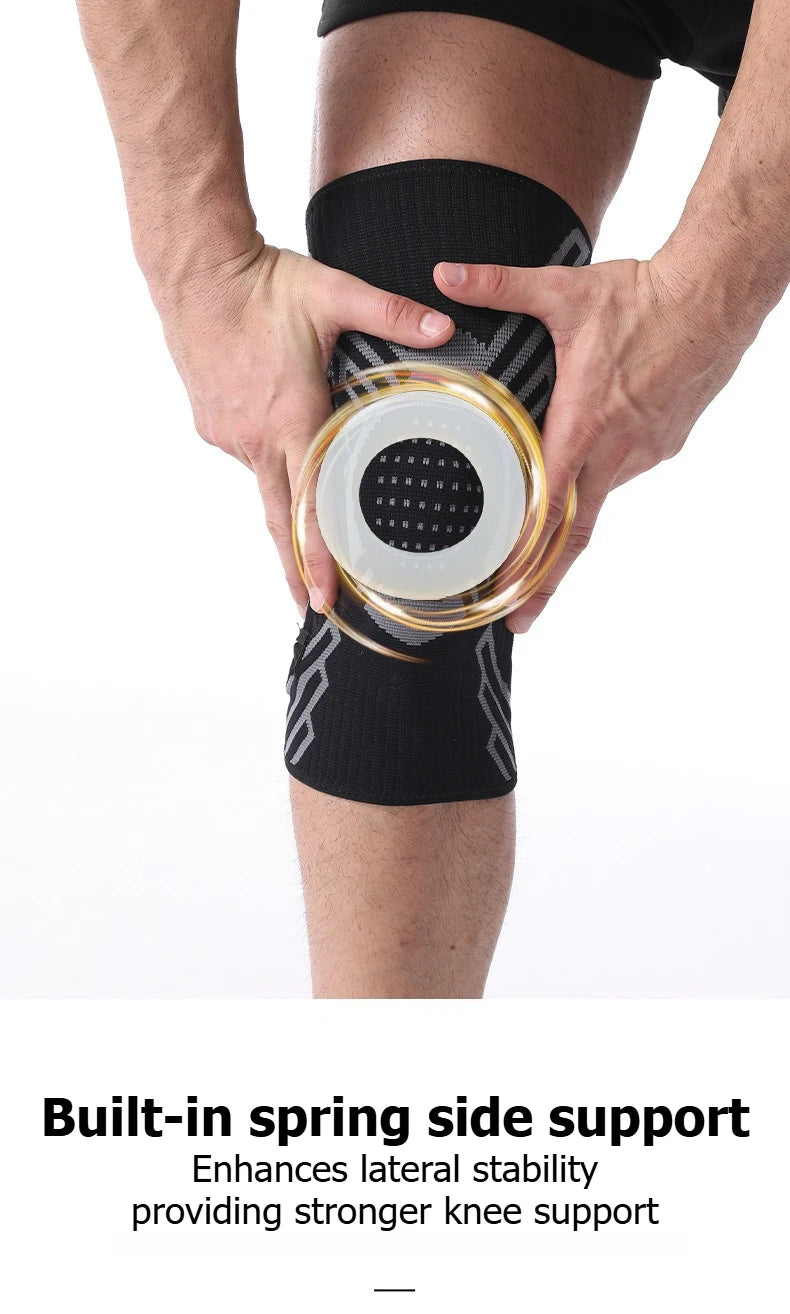 Adjustable Knob Knee Support Professional Sports Knee Brace for Basketball Football Running Badminton Fitness