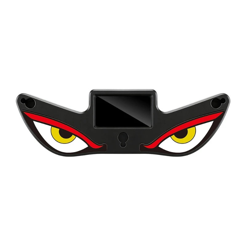 1Pc LED Dynamic Expression Neon Light, Car Solar Devil Eye Light, Rear Window Anti-Rear-End Warning Light