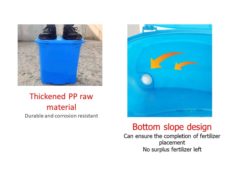 Manual Fertilizer Spreader / Garden Hand Tools One Touch Fertilizer Spraying Applicator