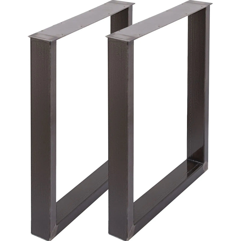 Set 2 Heavy-Duty 28FT Height 23FT Width Metal Table Legs 3.1\" Square Box Section Dining Table Legs 28FT Height 23FT Width Metal