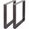 Set 2 Heavy-Duty 28FT Height 23FT Width Metal Table Legs 3.1\" Square Box Section Dining Table Legs 28FT Height 23FT Width Metal