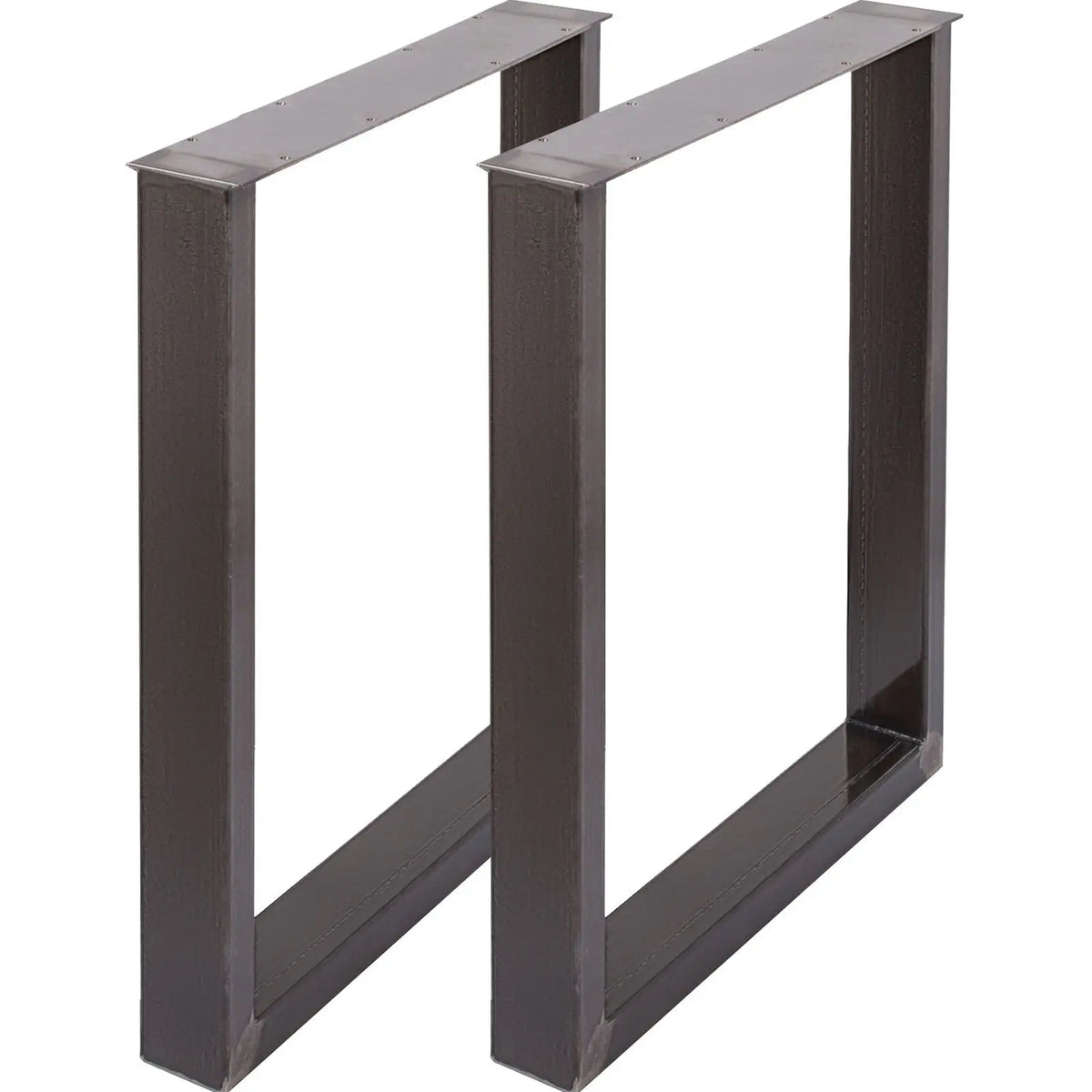 Set 2 Heavy-Duty 28FT Height 23FT Width Metal Table Legs 3.1\" Square Box Section Dining Table Legs 28FT Height 23FT Width Metal