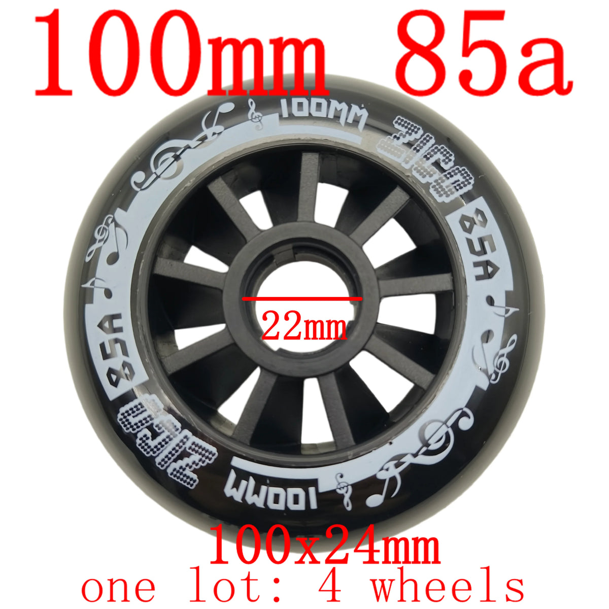 Free Shipping Skate Wheel Speed Wheel 84mm 90mm 100mm 110mm 4 Wheels Each Lot