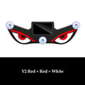 1Pc LED Dynamic Expression Neon Light, Car Solar Devil Eye Light, Rear Window Anti-Rear-End Warning Light