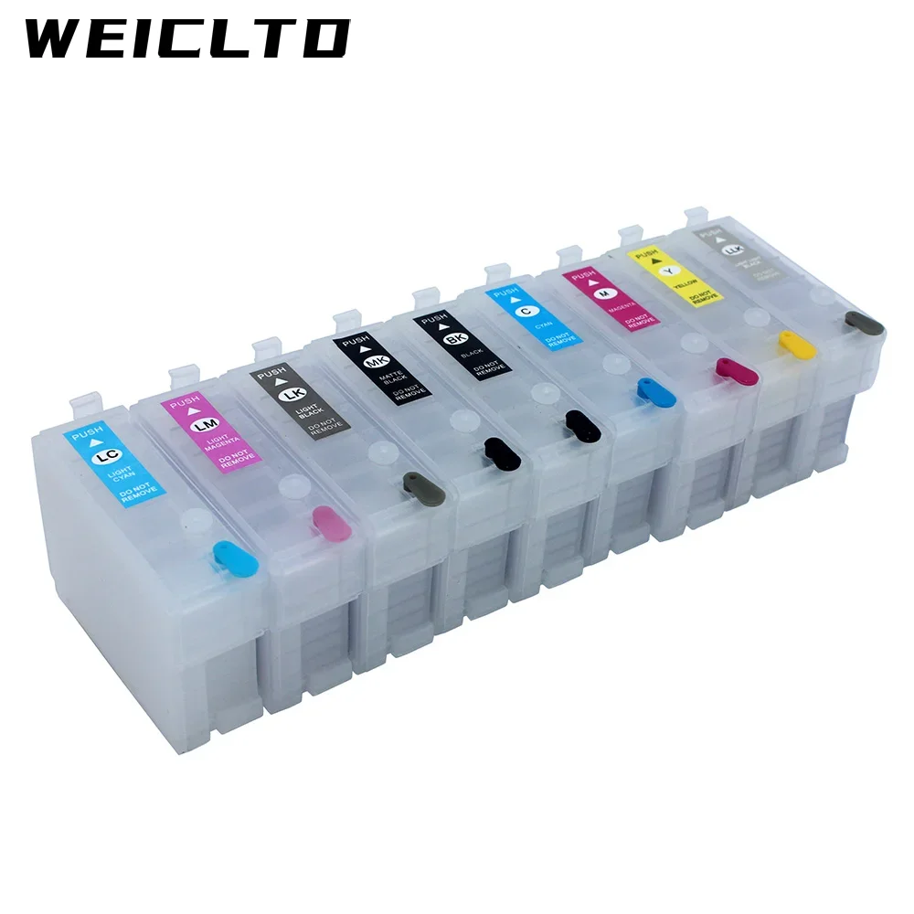 9PC/Set 30ML R3000 T1571 Refill Ink Cartridge with ARC Chip for Epson T1571-T1579 Stylus Photo R3000 Printer