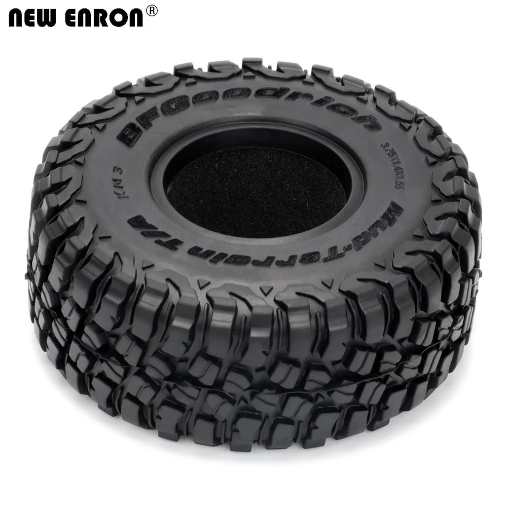 4Pcs 1.55" 95*35MM Wheel Tires 1.55 Inch Rubber Tyre for RC Car Crawler D90 TF2 Tamiya CC01 LC70 LC80 Axial 90069 JIMNY RC4WD