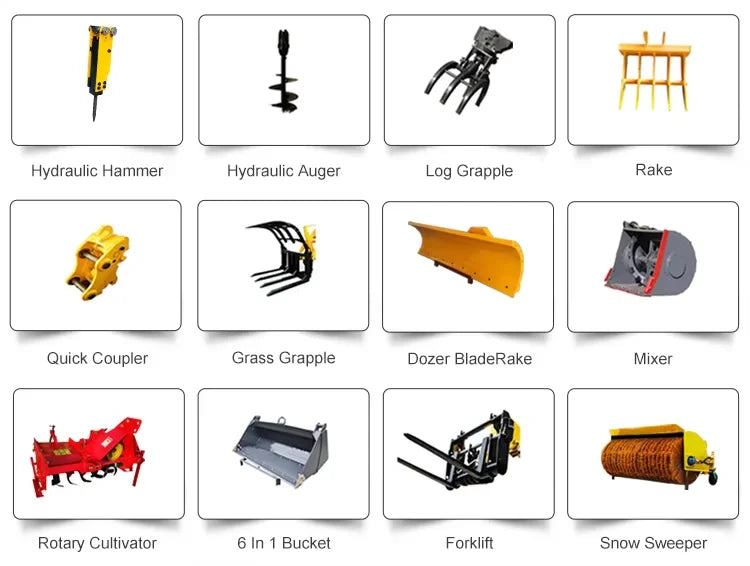 Backhoe Loader Free Shipping Excavators Machine Digger Front Loader 3 Ton Mini Excavator Bagger Garden Mini Loader B Customized
