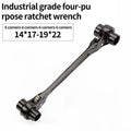 1pc 8 in 1 Dog Bone Ratchet Wrench Set, Double-Sided Automatic, Adjustable Steel, Multifunctional, Very Useful, for Easy Work