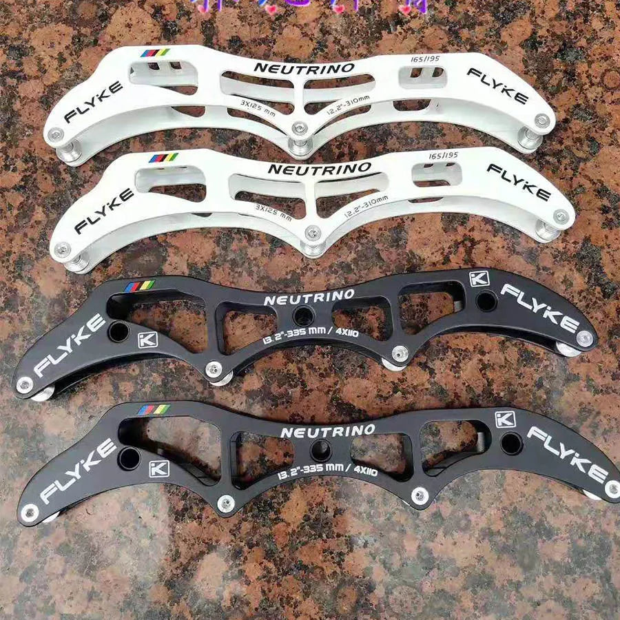 FLYKE NEUTRINO Speed Inline Skate Frames 3*100/110/125 Frame  4*90/100/110mm 3x110+1x100 Professional Aluminum Patines Chessises