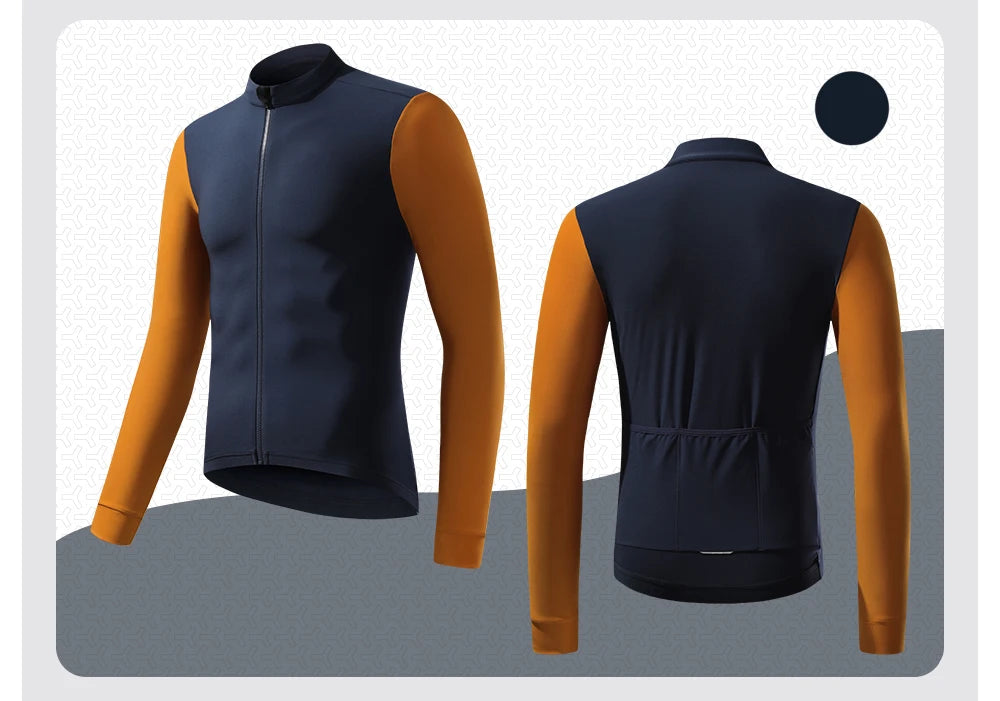 ZRSE Cycling Jersey Maillot Winter Windproof Bike Clothing Cycling Long Sleeve Windbreaker Waterproof MTB Bicycle Fleece Warm