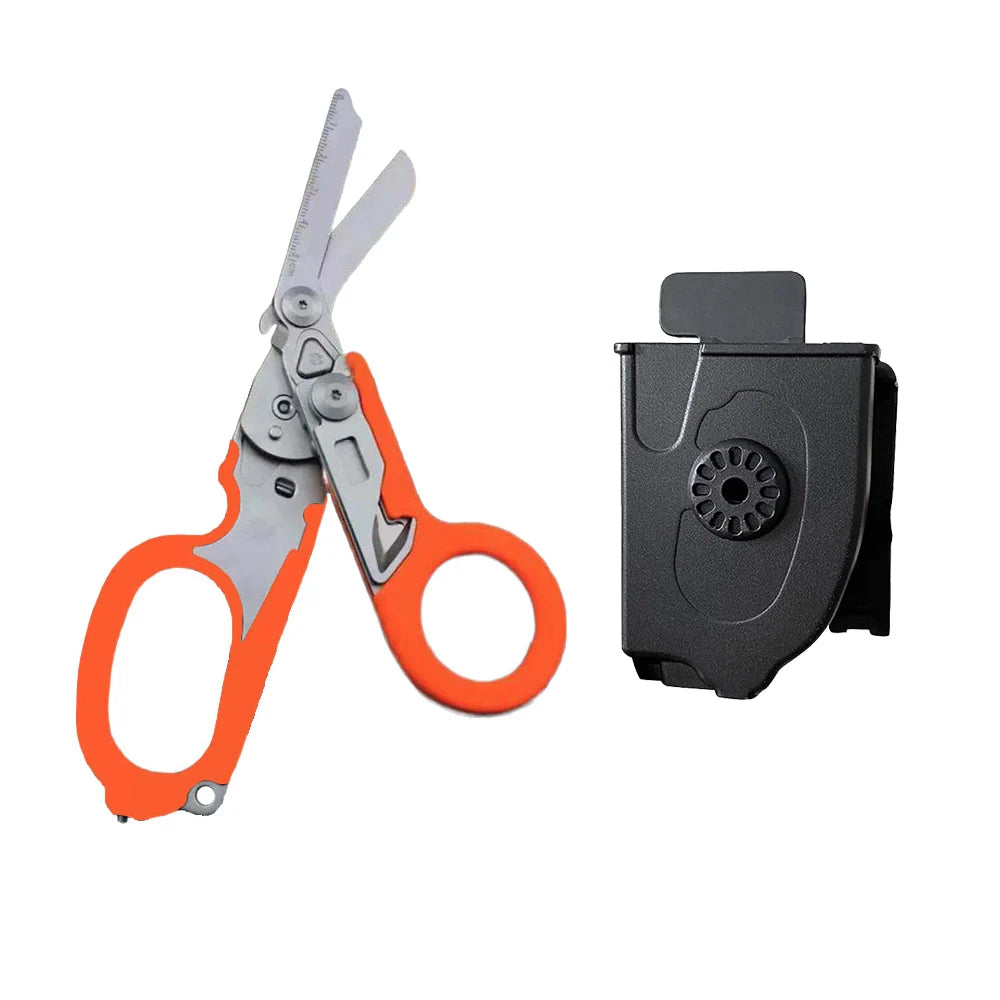 6 In1 Multifunction Medical Emergency Response Raptors Shears Foldable Scissors Pliers Tactical Outdoor Survival Tool Equipmen