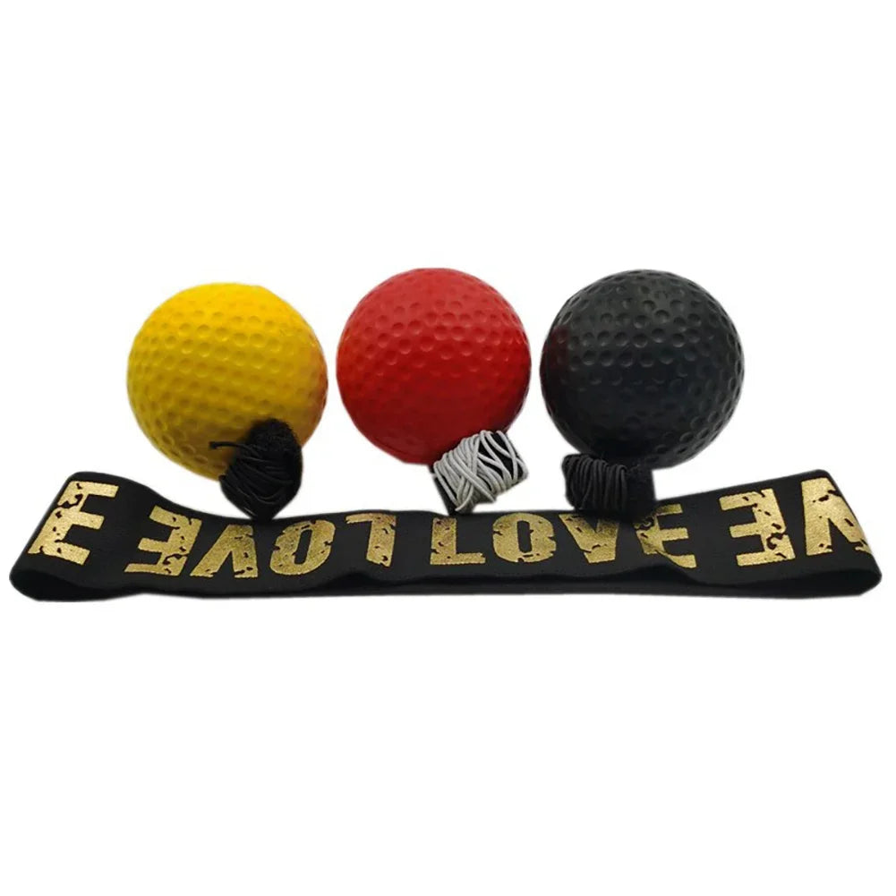 New Set Boxing Speed Ball Head-mounted PU Punch Ball MMA Sanda Training Hand Eye Reaction Home Sandbag Fitness Boxing Equipment