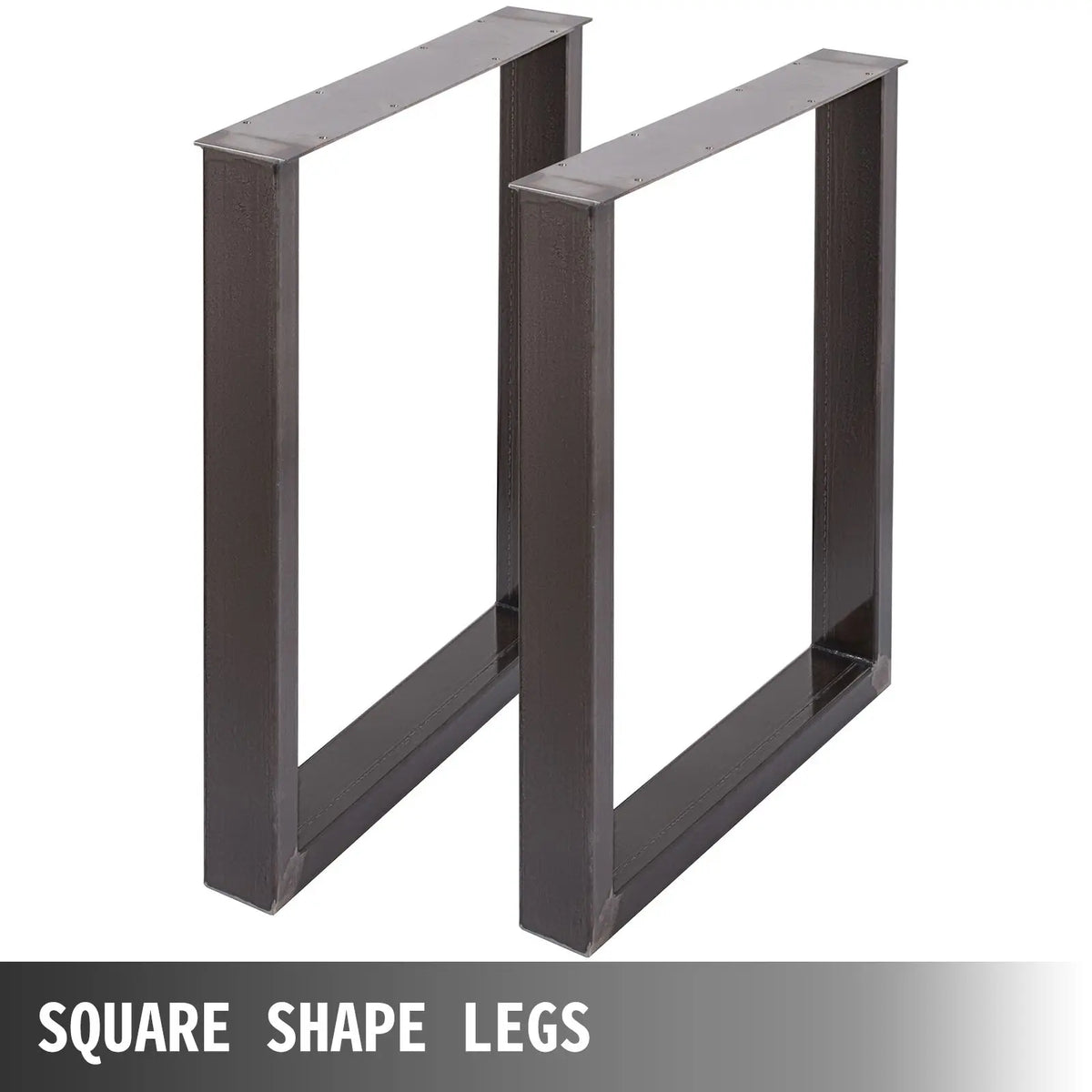 Set 2 Heavy-Duty 28FT Height 23FT Width Metal Table Legs 3.1\" Square Box Section Dining Table Legs 28FT Height 23FT Width Metal