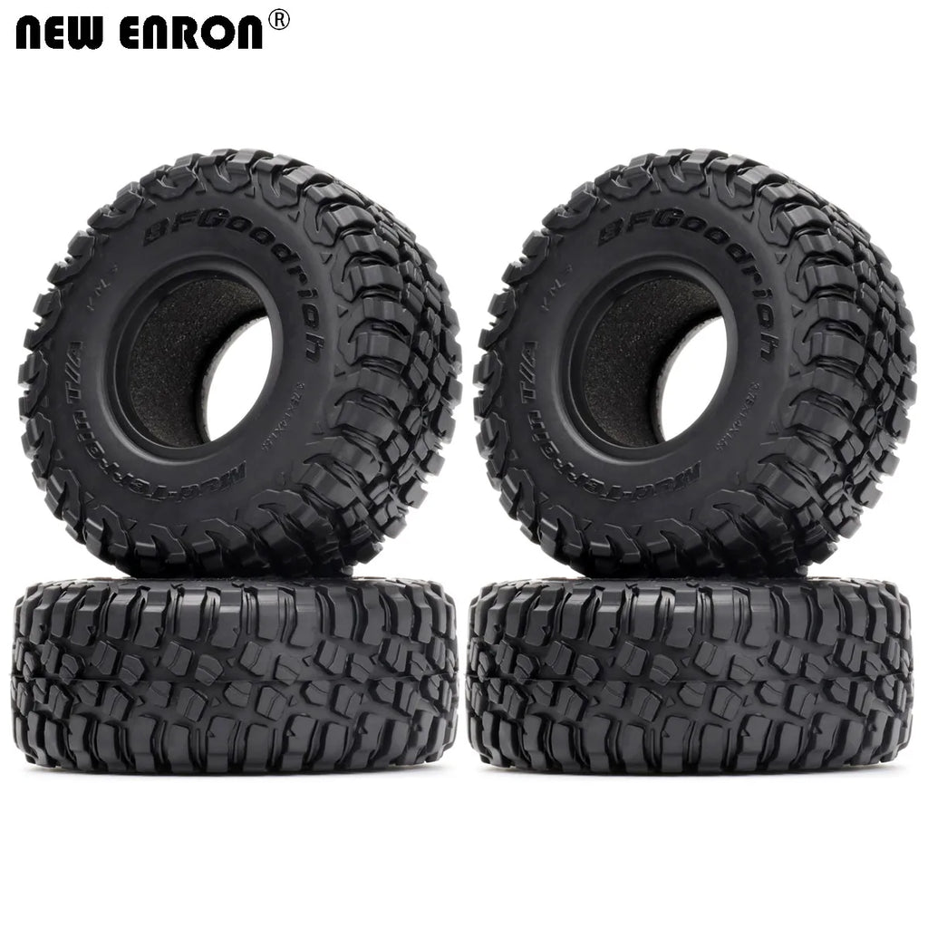 4Pcs 1.55" 95*35MM Wheel Tires 1.55 Inch Rubber Tyre for RC Car Crawler D90 TF2 Tamiya CC01 LC70 LC80 Axial 90069 JIMNY RC4WD
