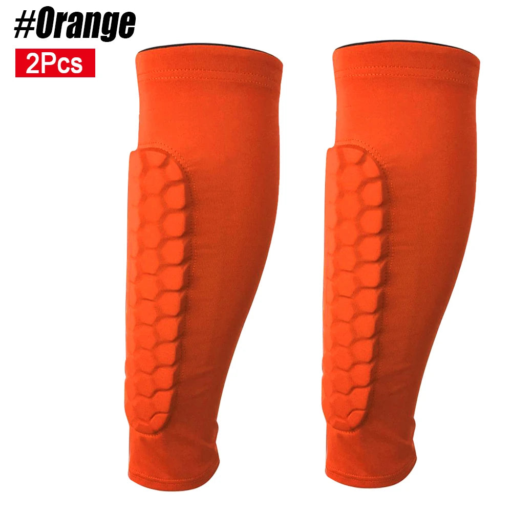 Honeycomb Soccer Shin Guards Football Shields Sports Legging Shinguards Leg Sleeves Protective Gear Shank Protector