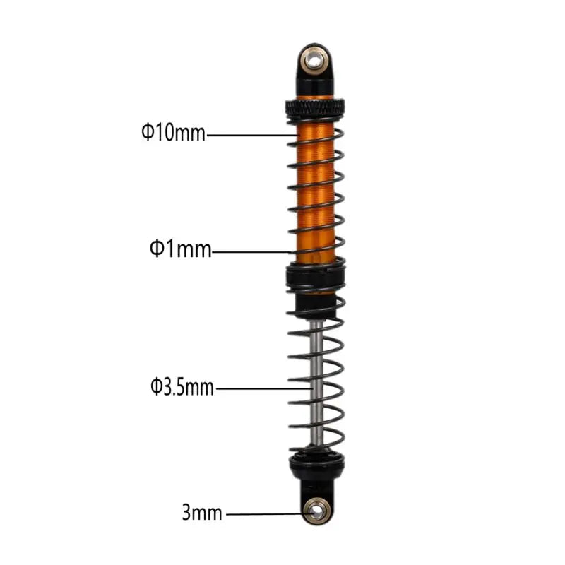 4PCS/lot All-Metal Suspension Oil Shock Absorber 70MM 80MM 90MM 100MM 110MM 120MM For SCX10 D90 Spectra TRX-4 90046 RC Car