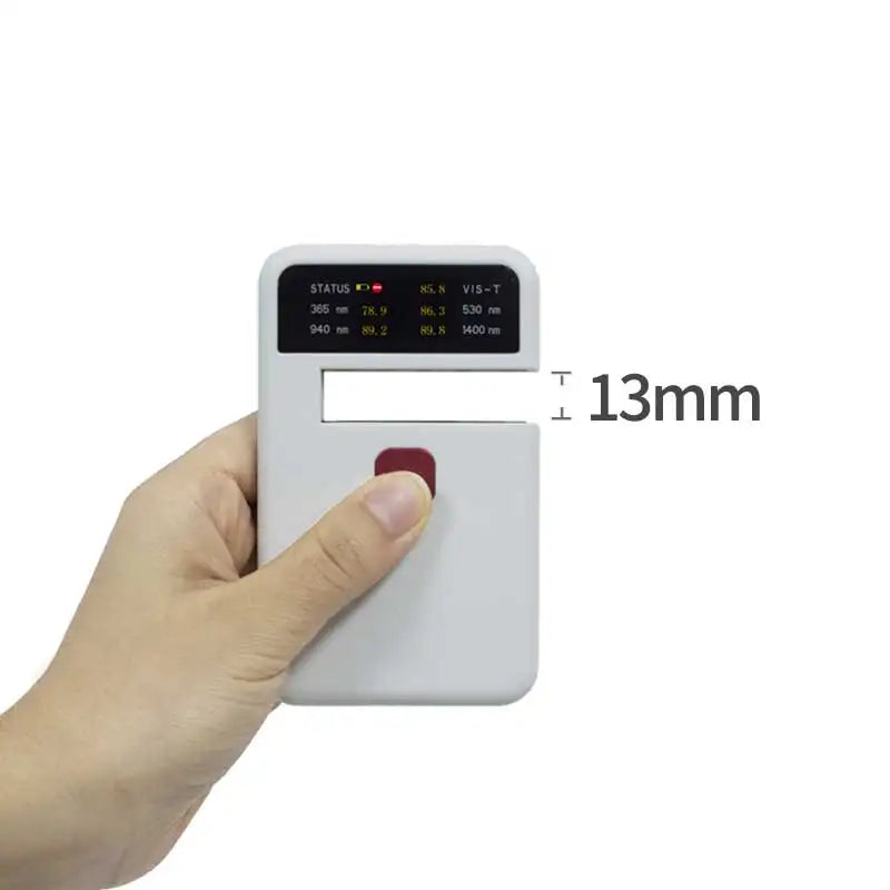 Portable Transmittance Tester CT-25, UV, VL, IR Transmittance Meter, 365nm/530nm/1400nm, Suitable for Solar Film, Optical Glass,
