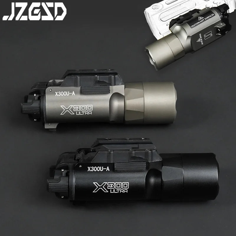 Tactical Gear SF X300U X300 Hanging Flashlight for Gloc G17 G19 Airsoft Hunting Scout Light Fit 20MM Rail Pistol Light