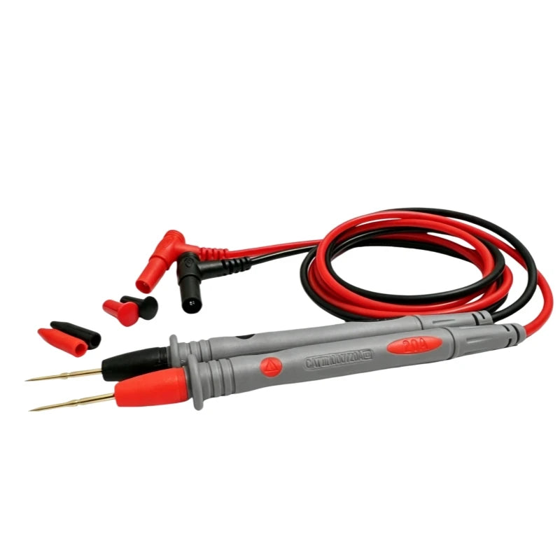 20A 1000V Universal Multimeter Test Leads, Ultra-sharp Tips PVC/Silicone Wire Probes for Electrical Testing
