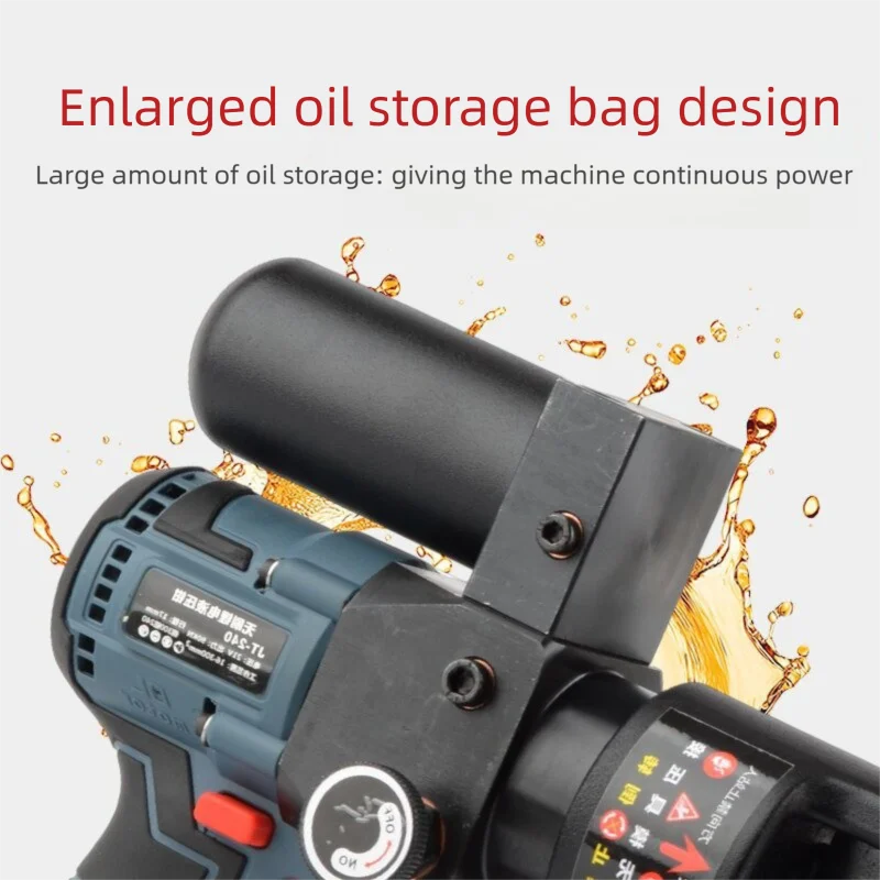 10-240mm Rechargeable Electric Hydraulic Wire Clamp Nippers SL240 Nose Brushless Motor Terminal Crimping Tool for Electricians