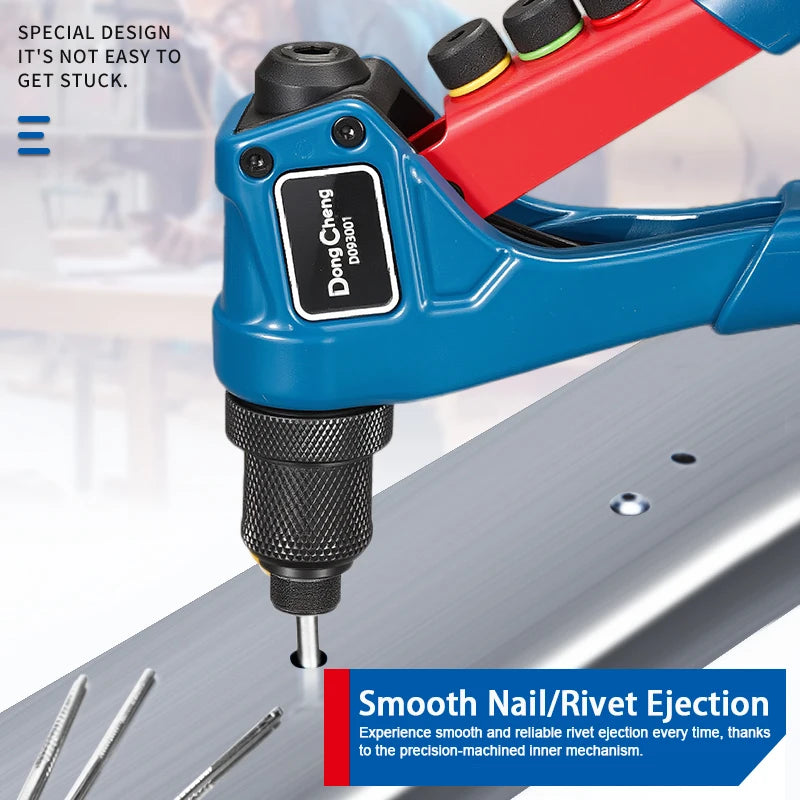 Professional Double-Handle Rivet Gun Manual High Lever Labor-Saving Tool for Metal Sheet And Pipe Tightening & Riveting