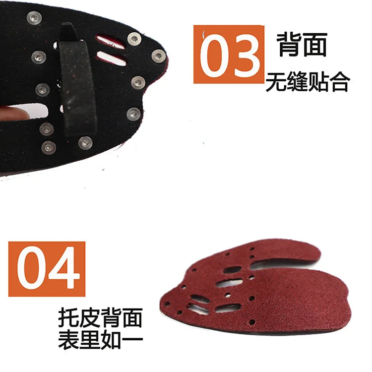 DECUT Archery Finger Tabs Guards Protector Left Hand/Right Hand S/M/L/XL Genuine Cowhide Leather For Recurve Bow Protective Gear