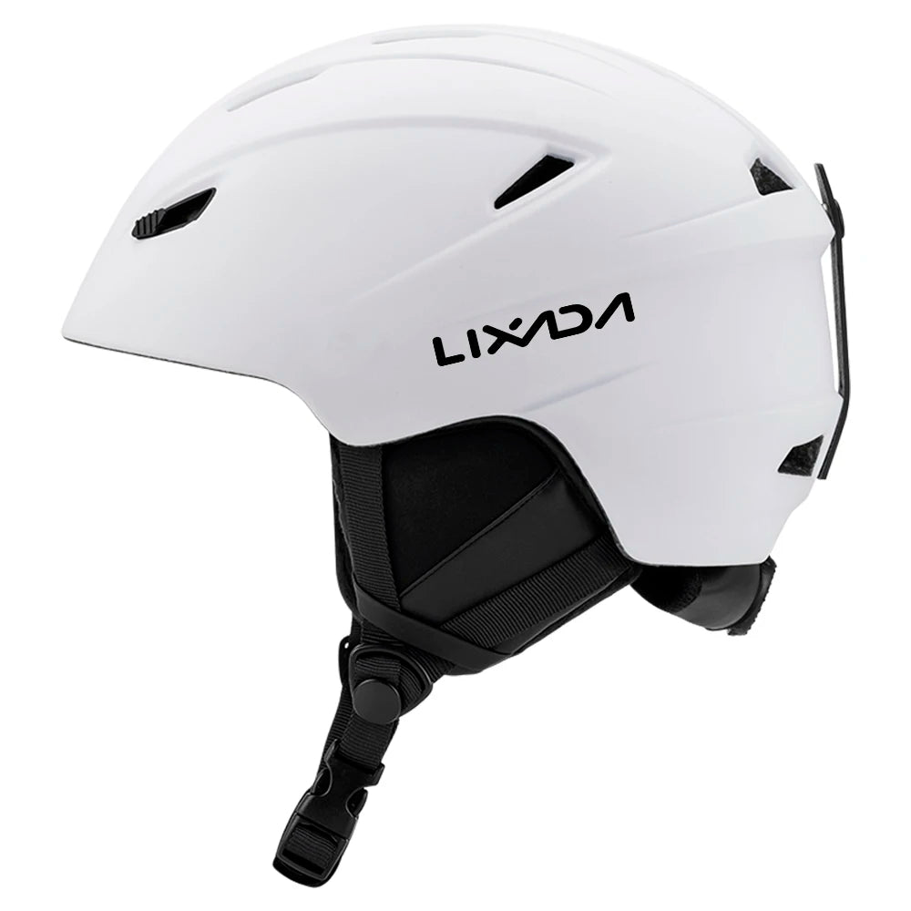 LIXADA Integrated Warm Ski Helmet Adjustable Lightweight Comfortable Snowboard Helmet for Winter Warmer Helmet