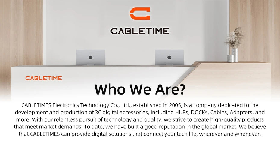 CABLETIME USB C HUB  7 IN 1 with NVMe SSD Magnetic 4K ProRes Video Recording SD/TF 3.0 Strong Magnetic Attachment for iPhone 17