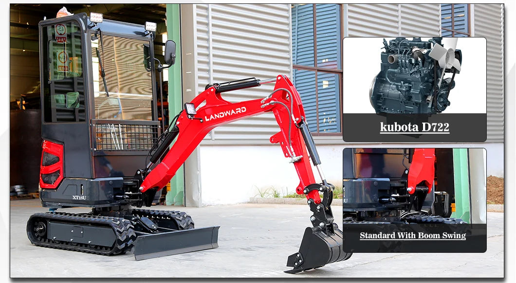Landward Factory 3 Ton Mini Excavator Customize Small minibagger Wholesale excavators Hydraulic 2.5 ton Mini Excavators Machine