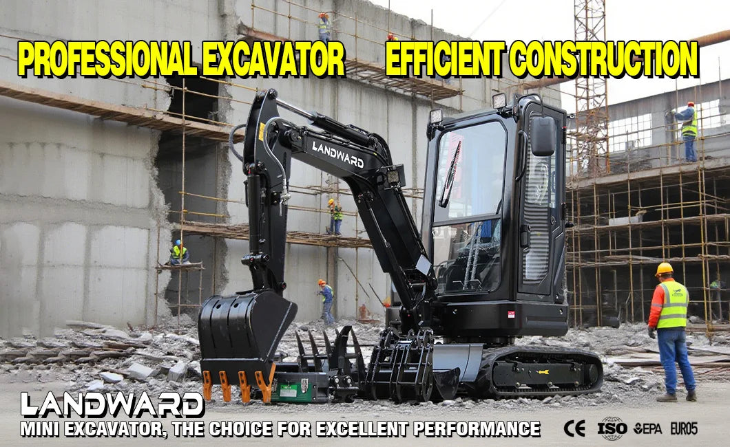3.5 Ton Mini Excavator Hydraulic Pilot Controls Kubota Engine 2 Ton High-Efficiency Home Mini Digger 1.8T Farm Bagger Customized