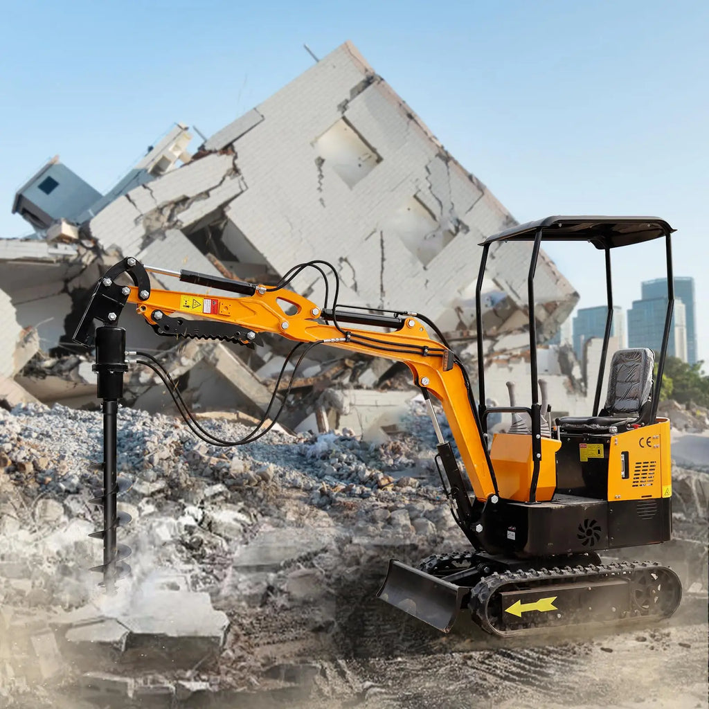 150mm/200mm Auger Drill for JCB NEX Kingway Berger Kruas and Other Chinese Mini Excavator Mini Excavators