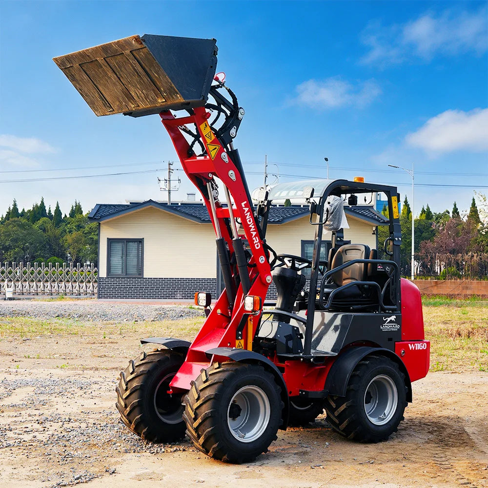 Europe Best-Selling Compact Loader W1160 Mini Loader LANDWARD Original Japanese Diesel Engine Wheel Diesel Loader Customization
