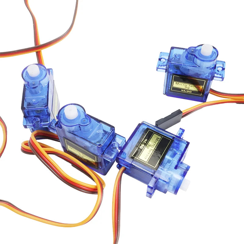 1Pcs - Sg90 Servo Motor Micro 9g 180 360 Degree Mount Sg90 Kit Without Metal Gear Pro Rc Car Toy Airplane Arduino Uno Diy