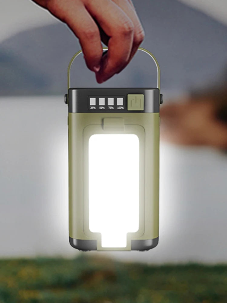 Foldable Camping Light Waterproof Rechargeable Lantern Portable Flashlight LED Tent Light for Camping Hiking Fishing