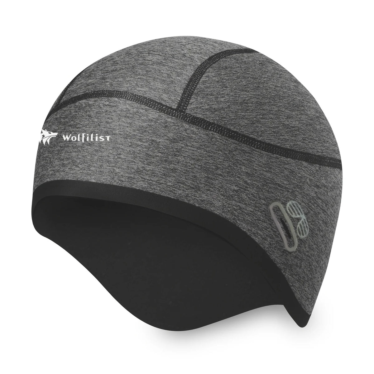 Winter Warm Cycling Skiing Cap with Glasses Holes, Cycling Helmet Liner for Men & Women Skiing Hat Liner