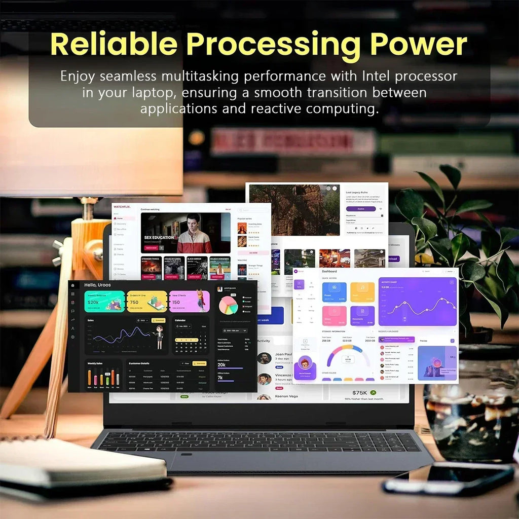 2026 New 14.1" intel Core i9-10980HK laptop 16GB RAM 1/2TB SSD Portable laptops Windows 11 Pro Office Gaming Notebook computer