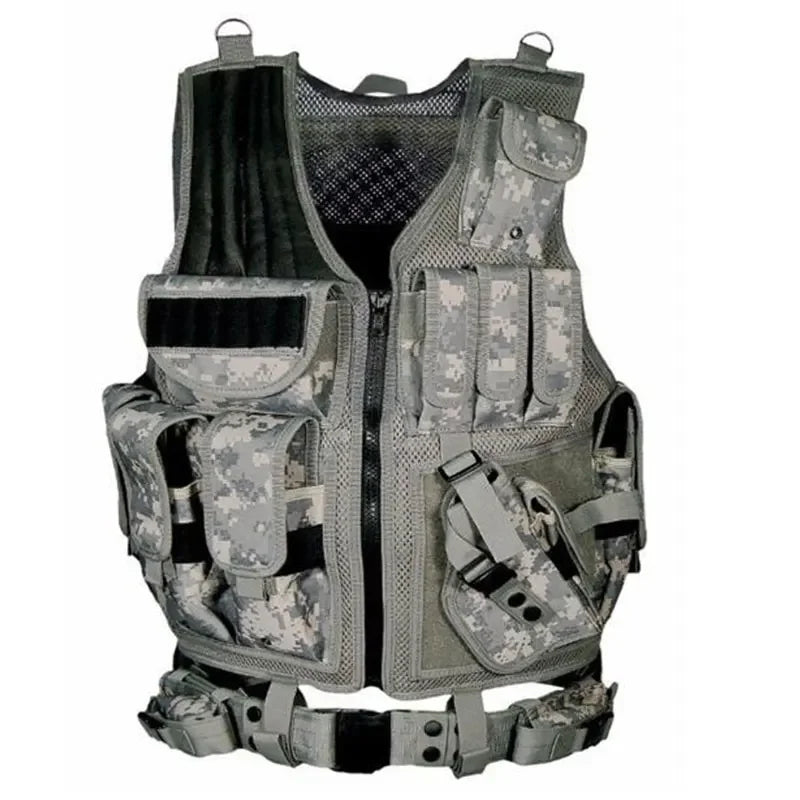 Tactical Vest Multi-Pocket Jungle Combat Body Armor Security Vests Hunting Outdoor CS Game Airsoft Army Training Swat Jacket