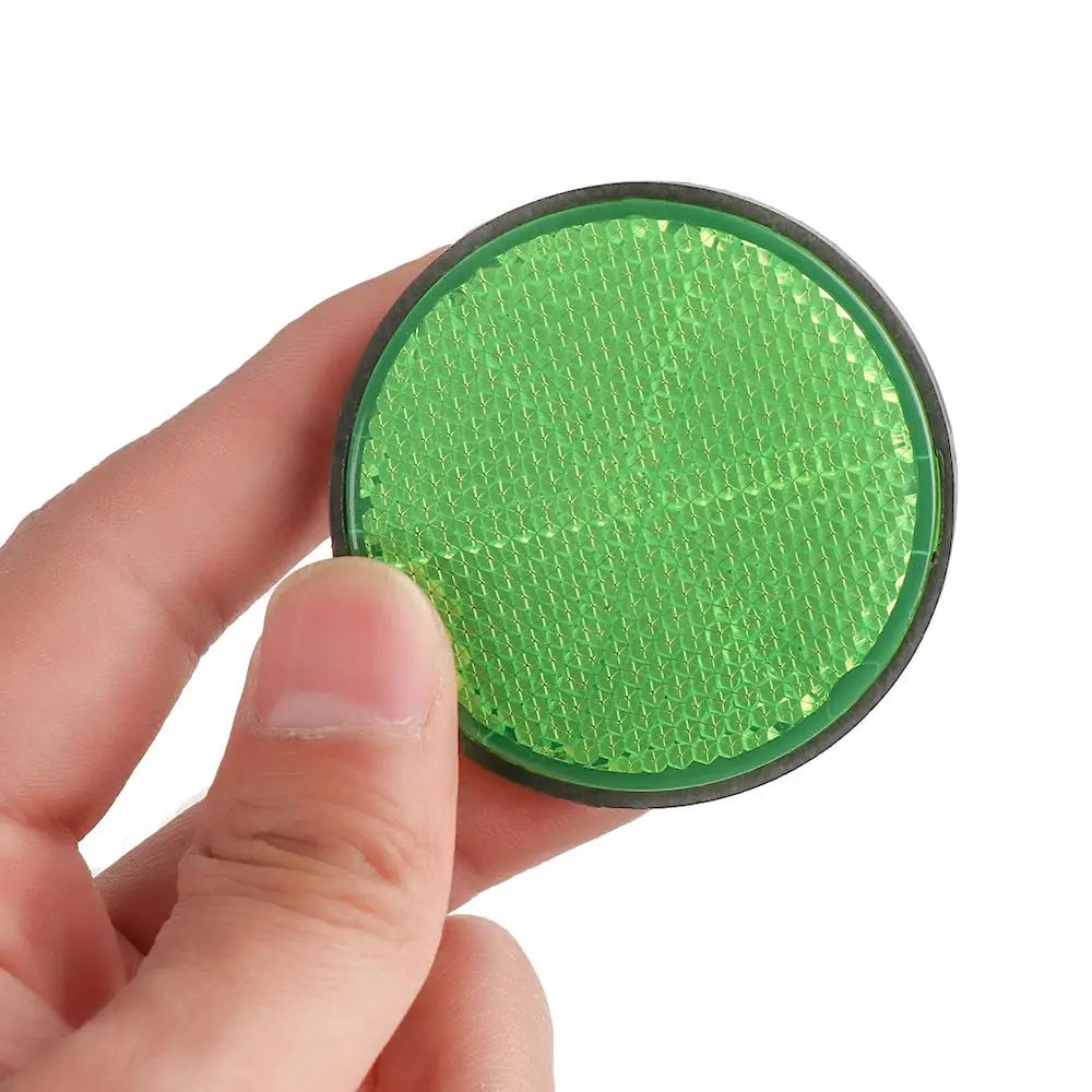 2Pcs High Quality Bike Spoke Reflector Oval&Round Plastic Flashing Night Reflectors Safety Warning Light Wheel Rim Reflective