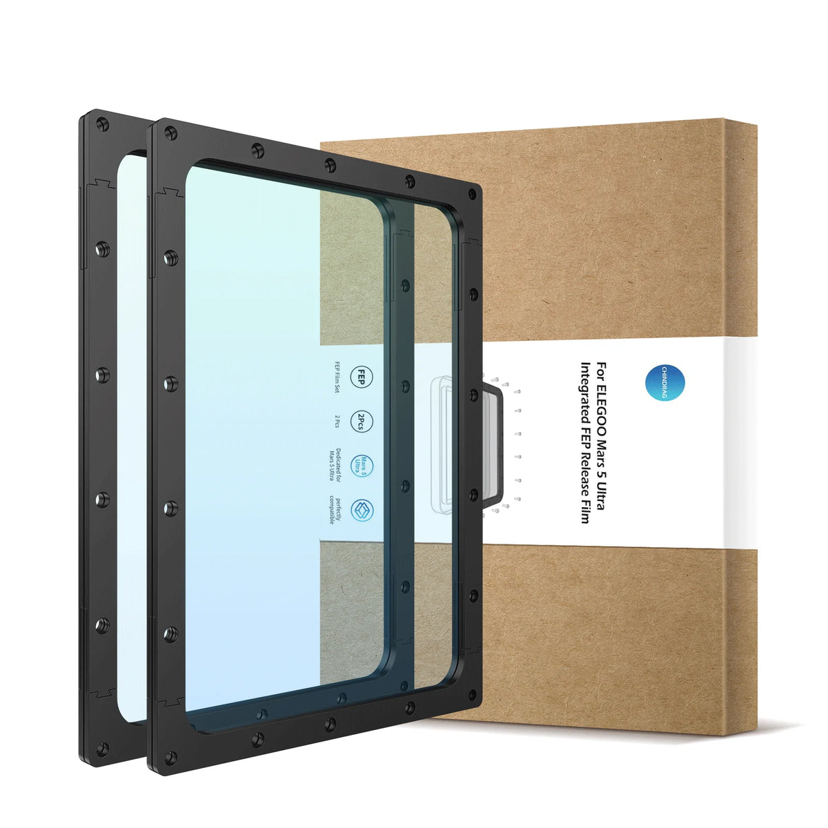 For ELEGOO Mars 5 /Mars 5 Ultra UV DLP LCD, Mars 5 Ultra/Mars 5 FEP Film Resin Vat FEP Upgrades 3D Printer Accessories